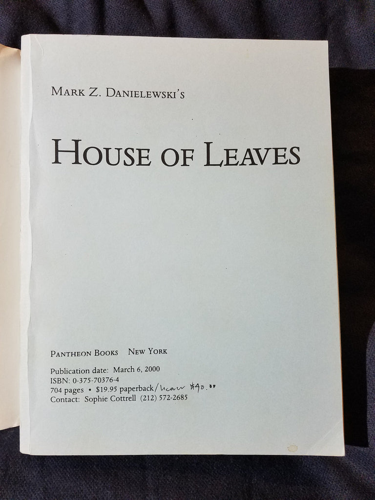 the house of leaves by mark z danielewski