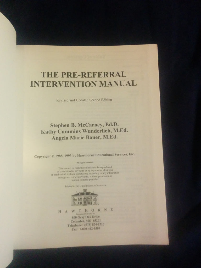 Pre-referral intervention manual-fourth edition digital