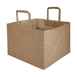Brown - Paper Cake Bag - 1 Kg - 11 x 11 x 7 - Plain