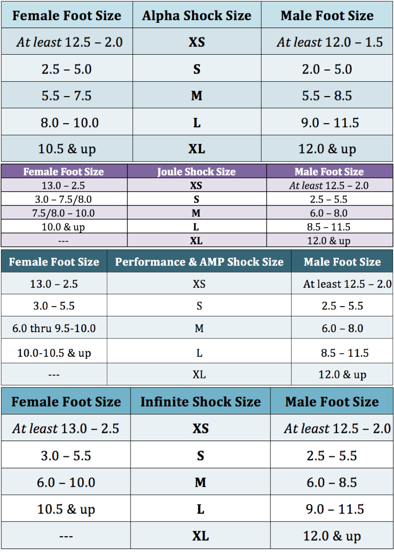 Apolla Performance Wear Size Chart – Allegro Dance Boutique