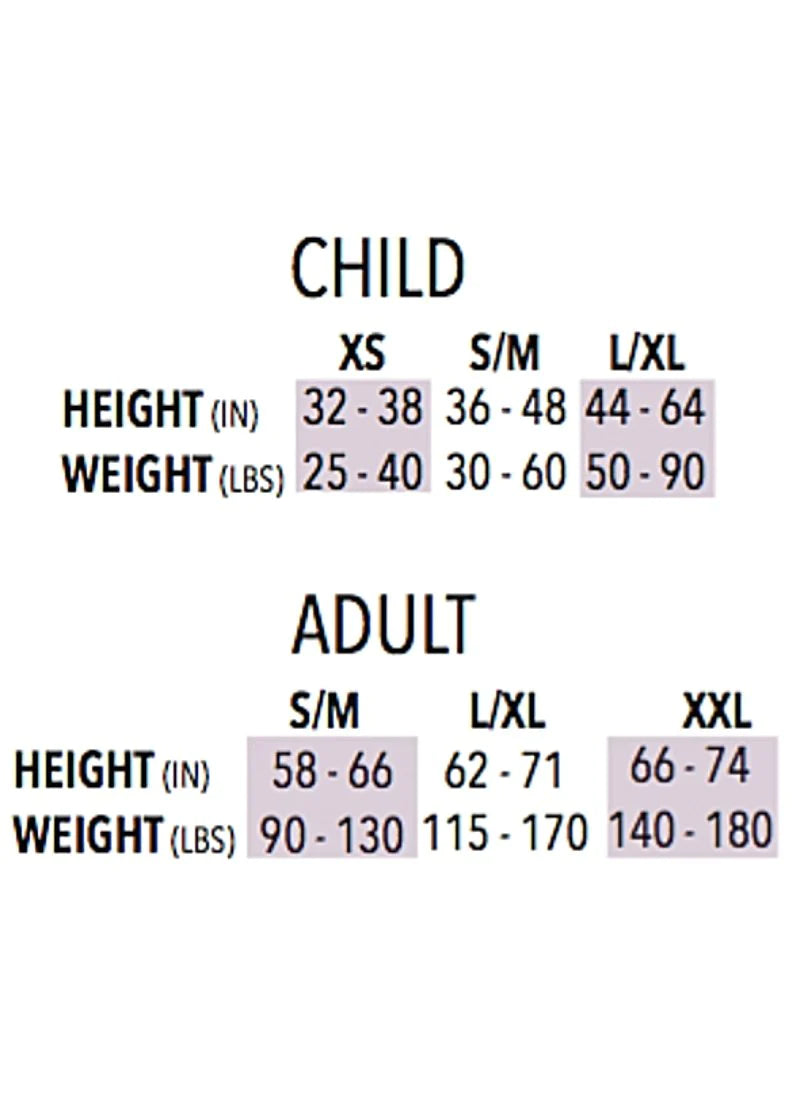 Eurotard Tights Size Chart