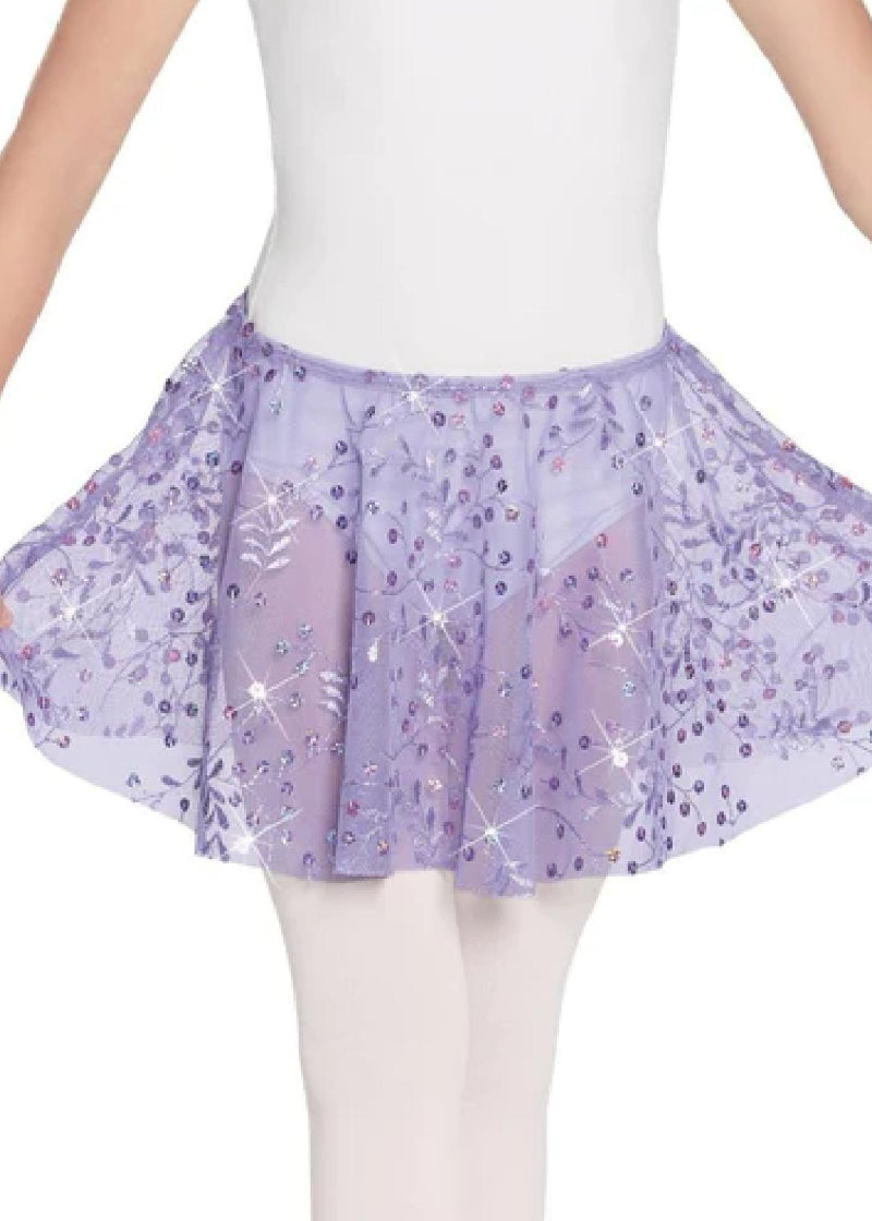 Enchanted Dreams Sequin Youth Pull-On Skirt (Lilac)