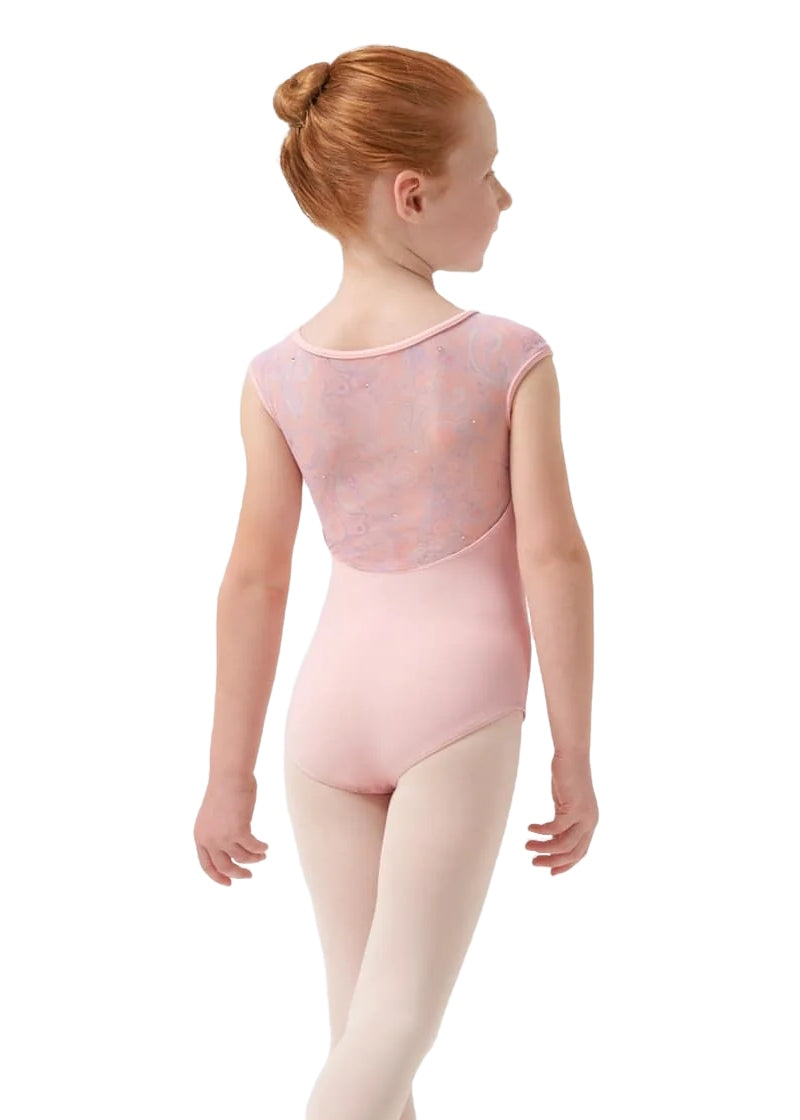 ON SALE Paisley Petite Youth Cap Sleeve Leotard (Pink)