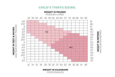 So Danca Youth Tights Size Chart