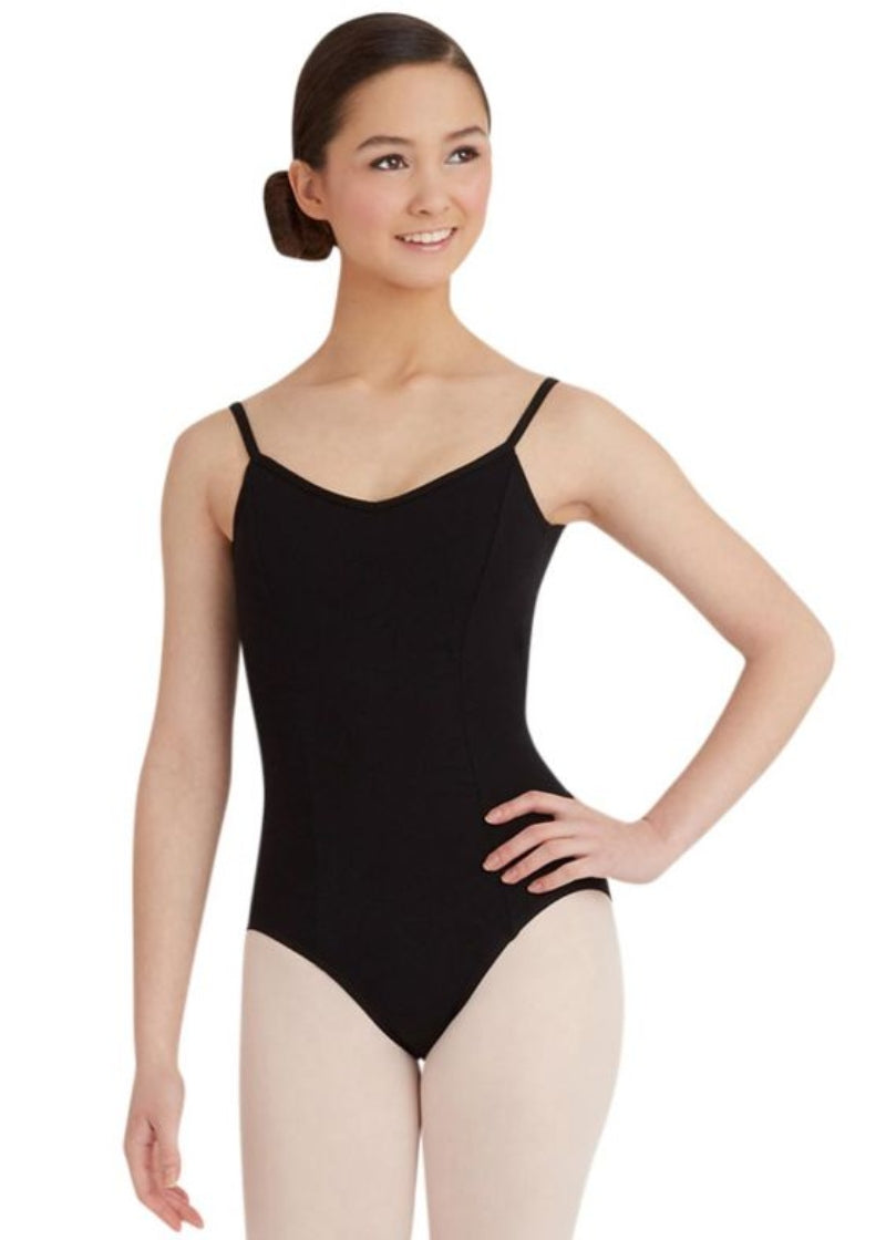 Capezio Classics Princess Seam Cotton Camisole Leotard (Black)