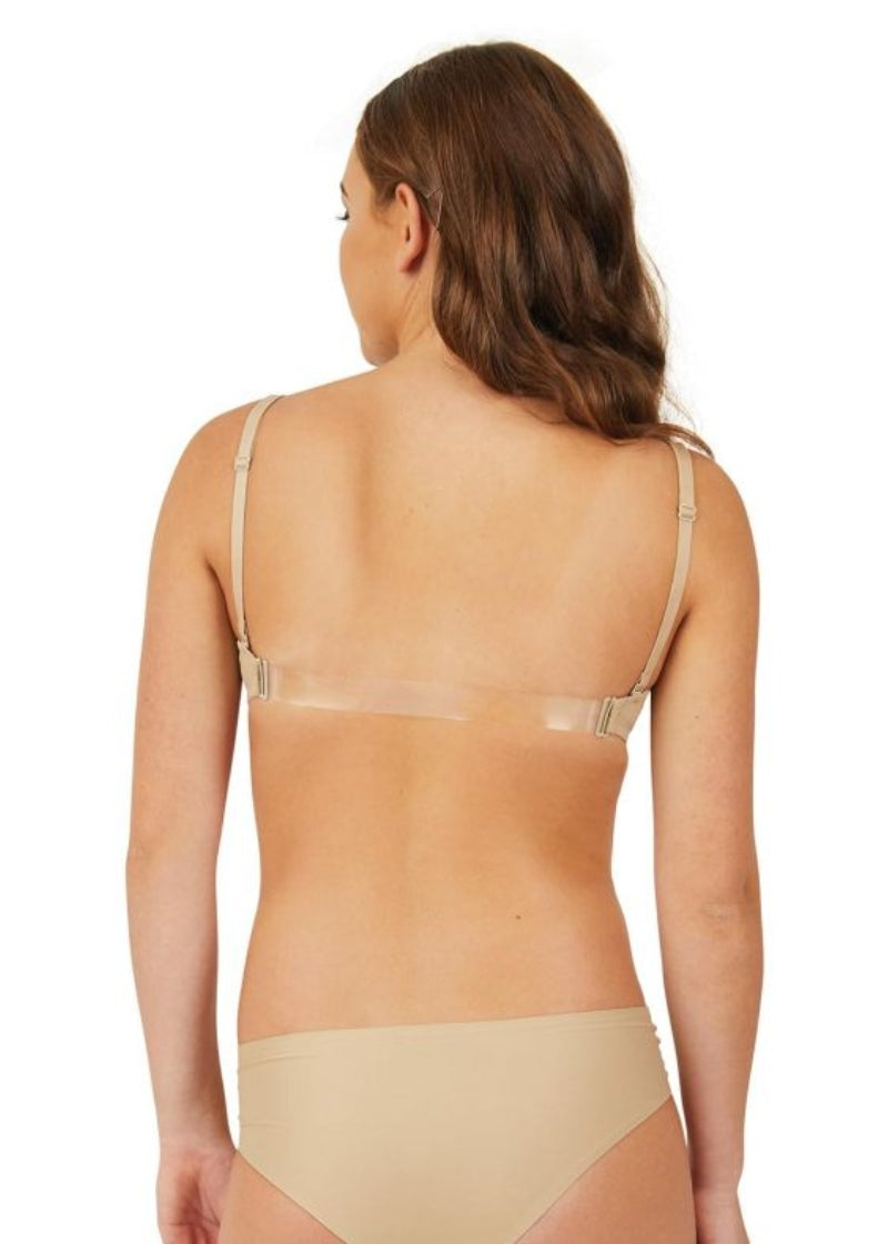 Minimal Show Clear Back Underwire Bra