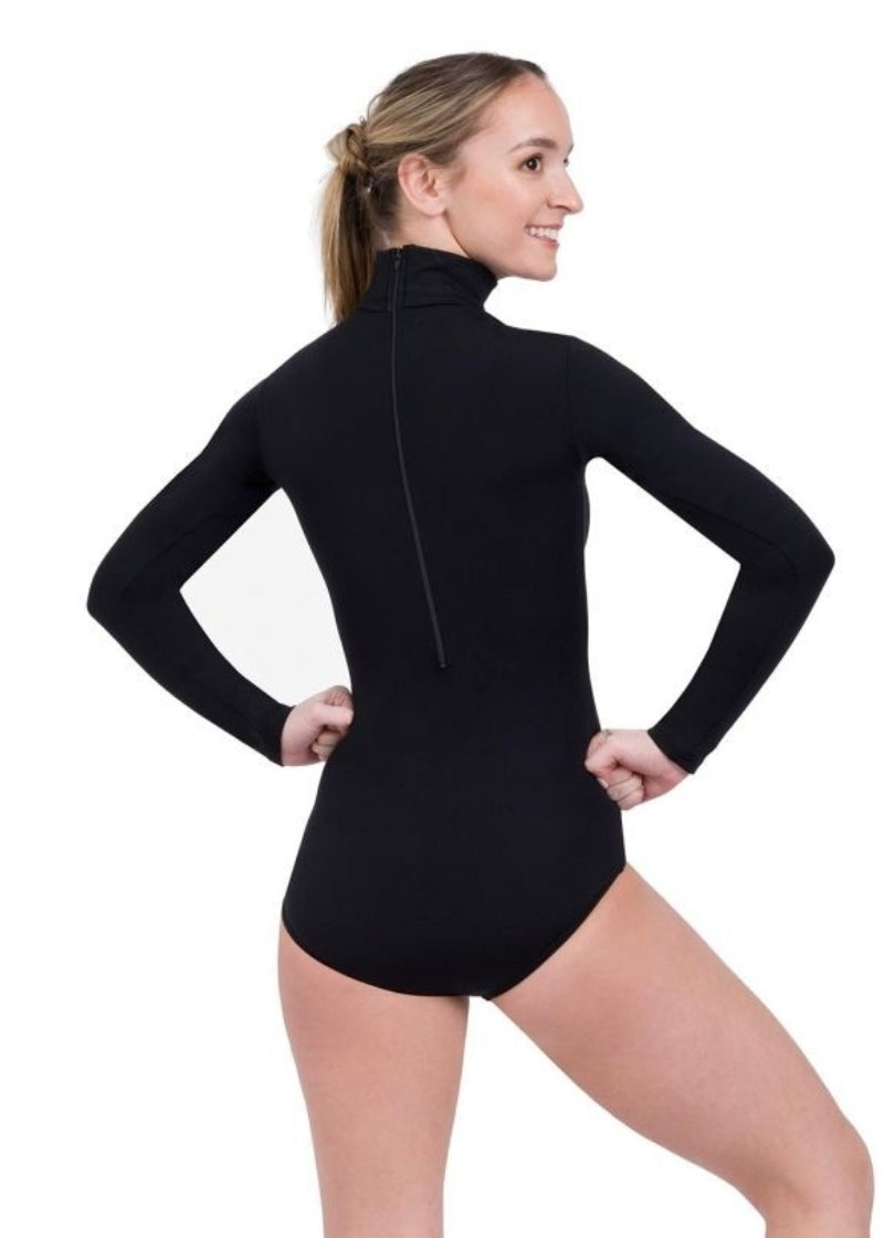 ON SALE Team Basics Turtleneck Long Sleeve Leotard