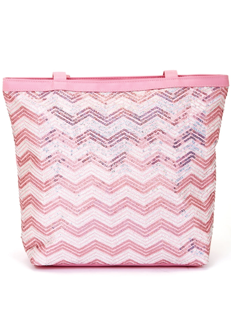 Chevron Sequin Tote Bag