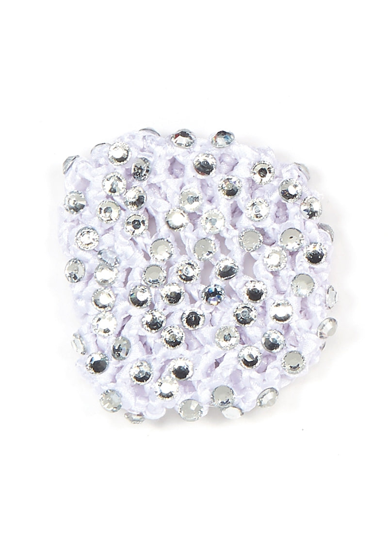 Satin Rhinestone Bun Cover