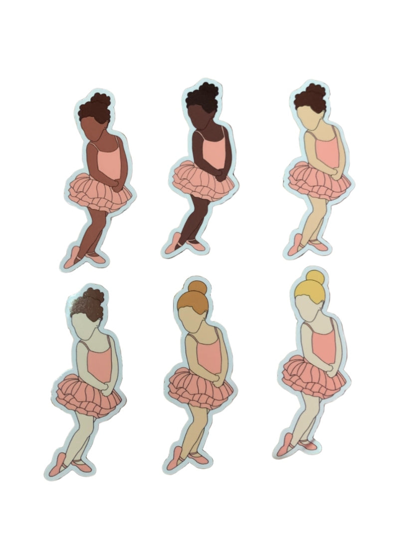 Little Ballerina Dreams Vinyl Sticker