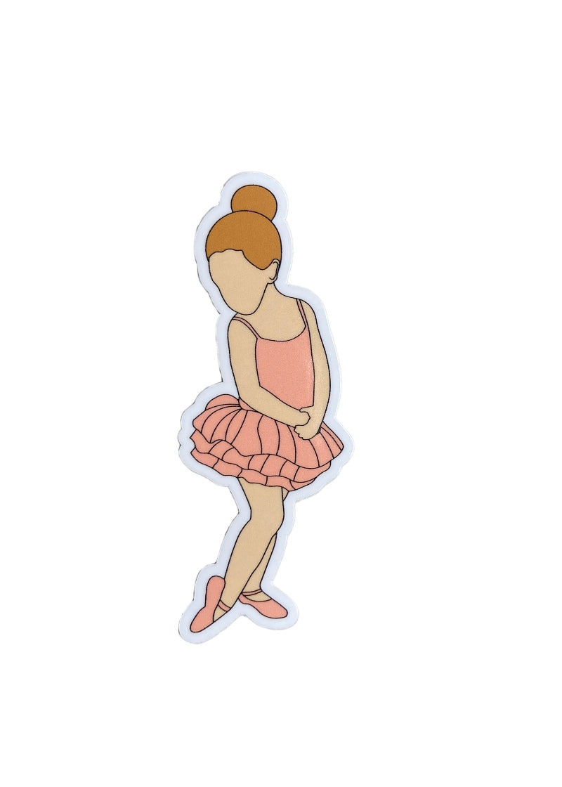 Little Ballerina Dreams Vinyl Sticker