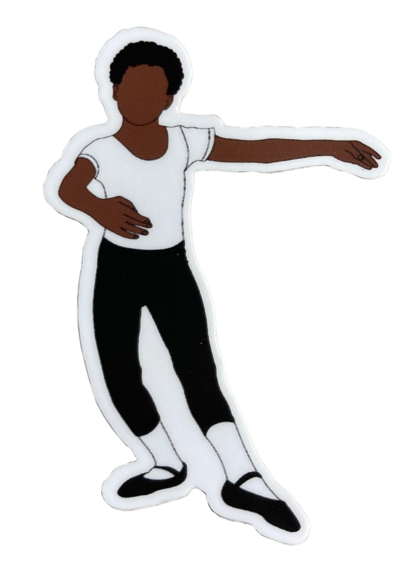 Male Ballet Dancer Vinyl Sticker