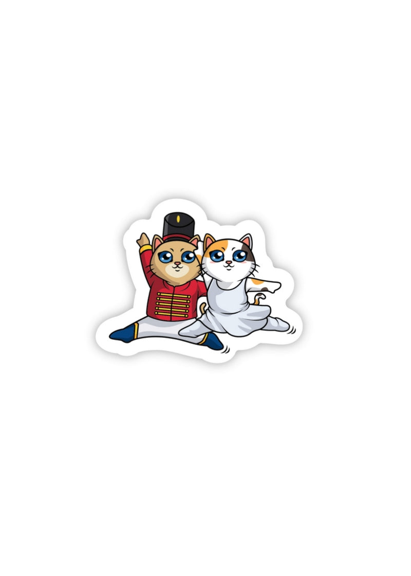 Nutcracker Paw De Deux Sticker