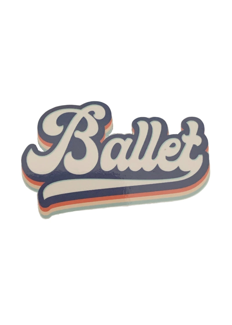 Retro Ballet Vinyl Sticker