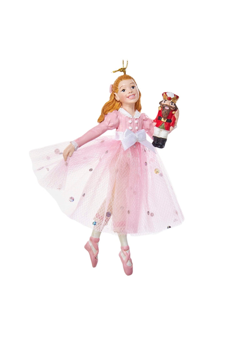 Pink Clara Ballerina Ornament (5