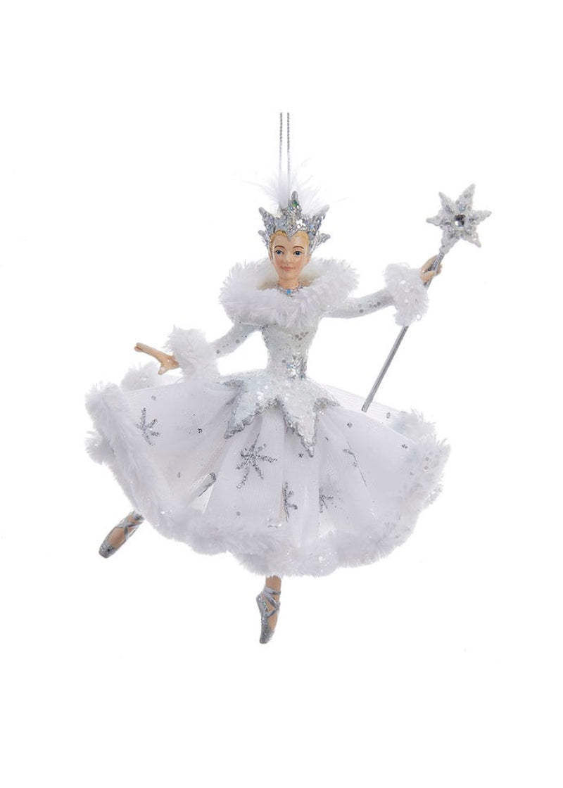 Nutcracker Suite Snow Queen Ballerina Ornament (6.25