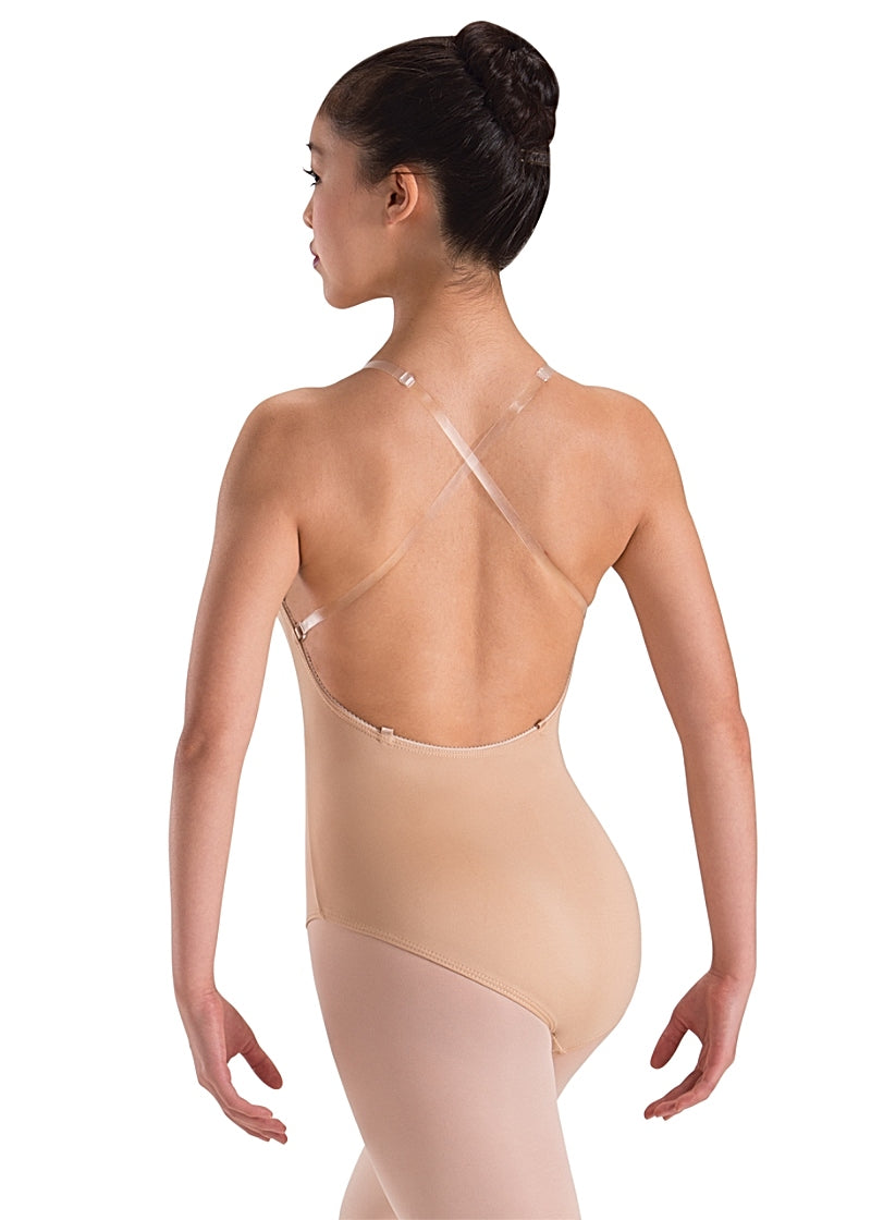 ON SALE Motionwear Adjustable Clear Strap Camisole Leotard