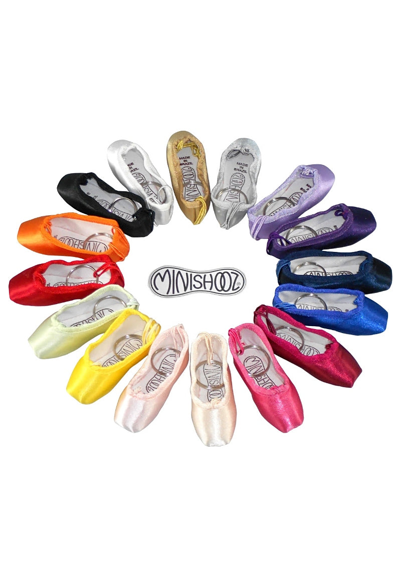 Minishooz® Pointe Shoe Keychain