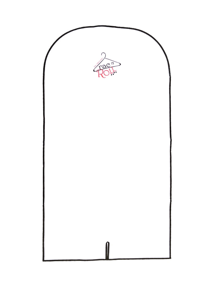 Half-Clear Long Garment Bag