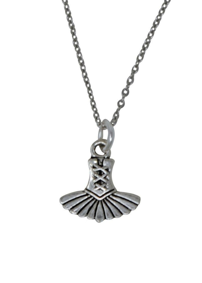 Silver Ballet Tutu Necklace