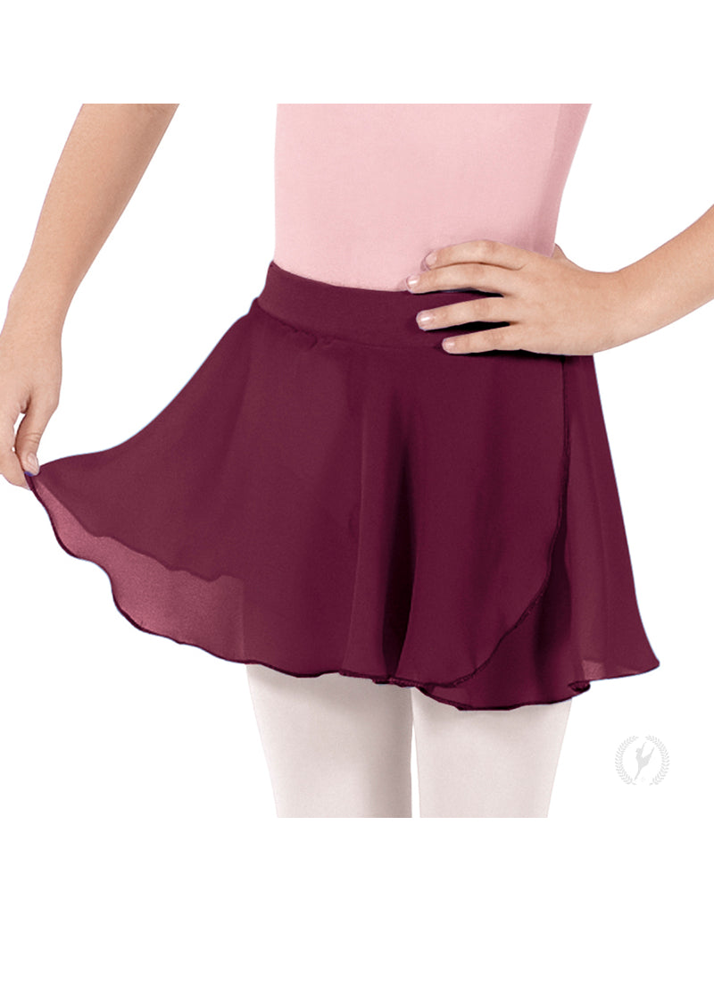 Eurotard Chiffon Mock Wrap Youth Pull-On Skirt