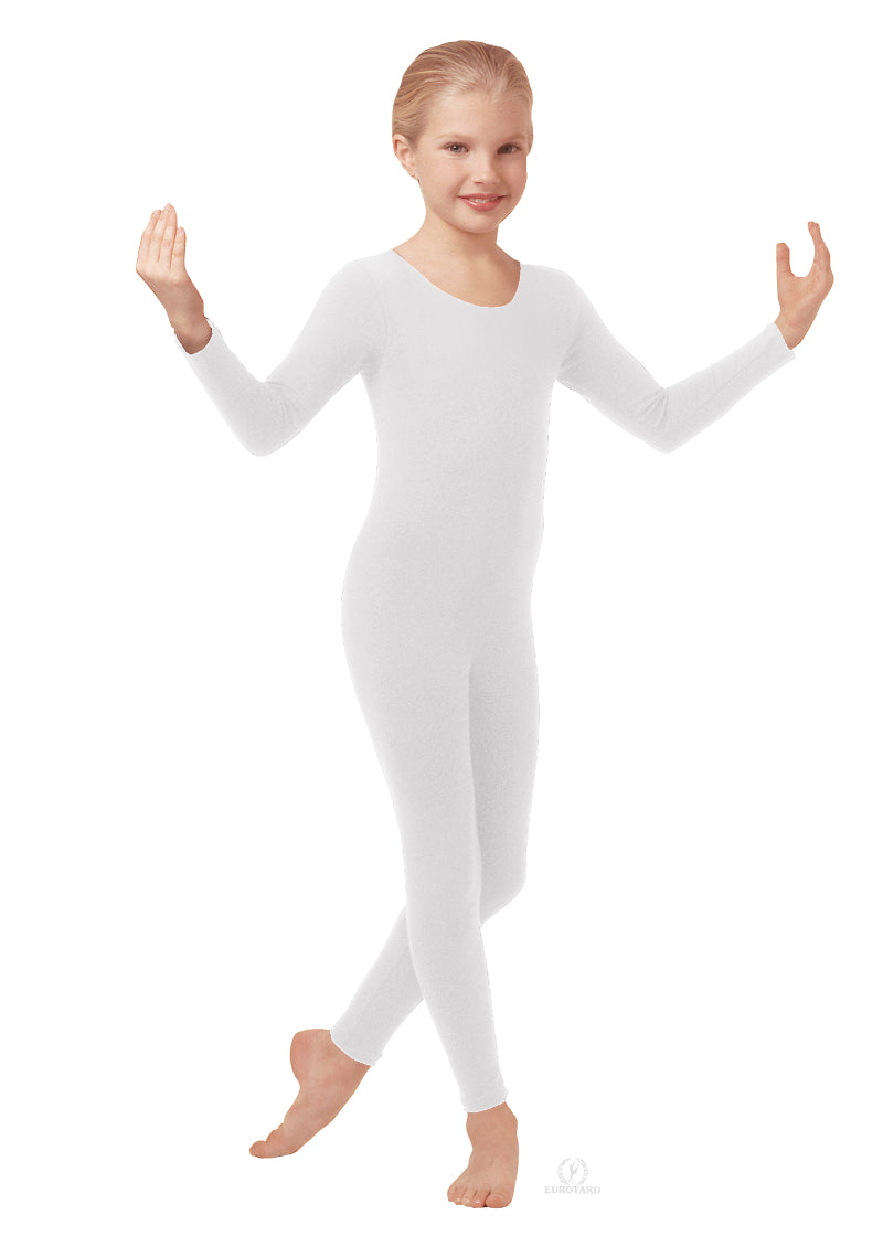 Eurotard Unisex Cotton Youth Long Sleeve Unitard