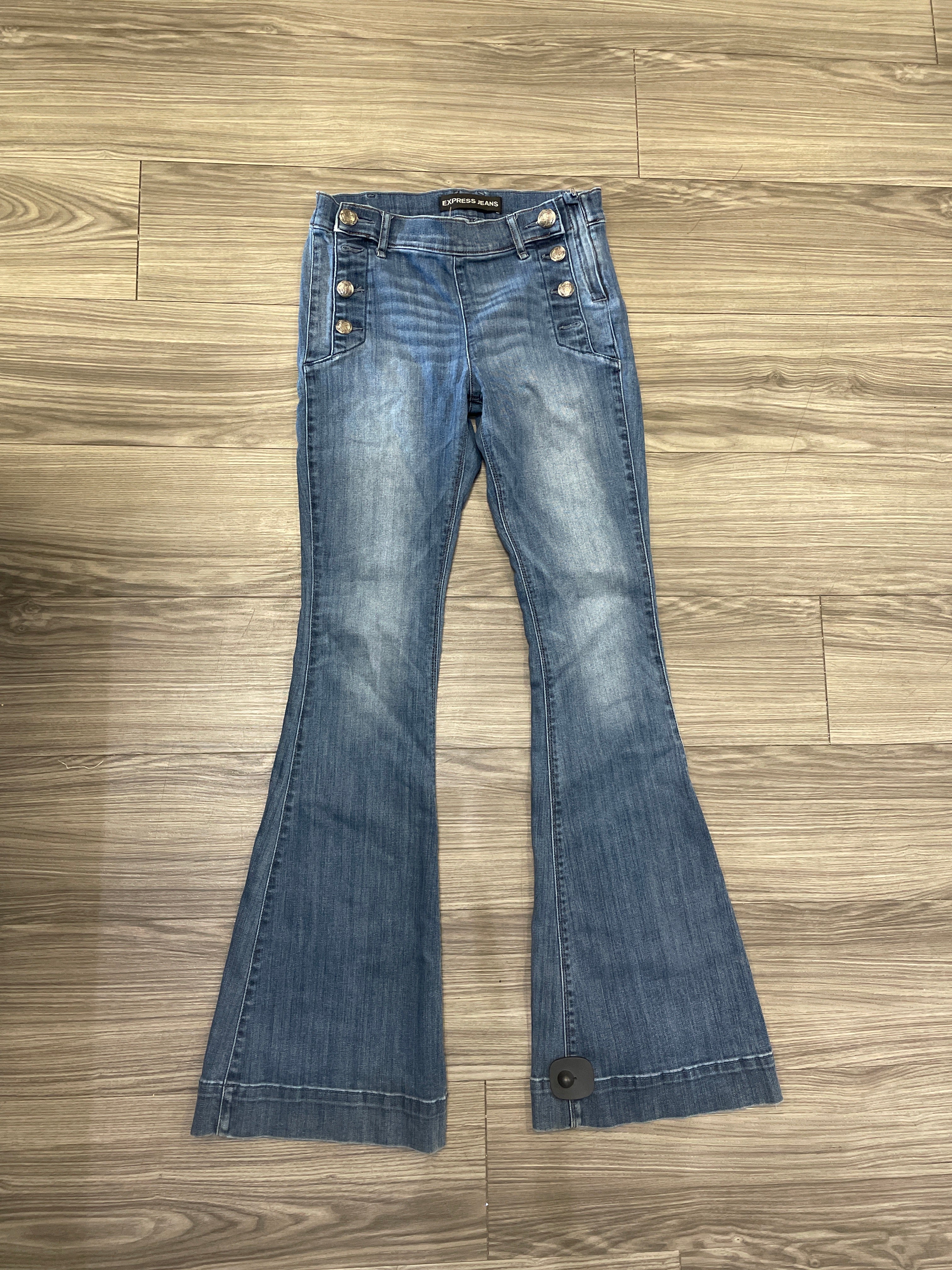 Jeans Boot Cut By Express In Blue, Size: 6
