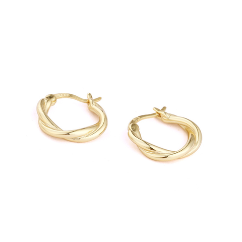 I-ZARA Twisted Hoop Earrings