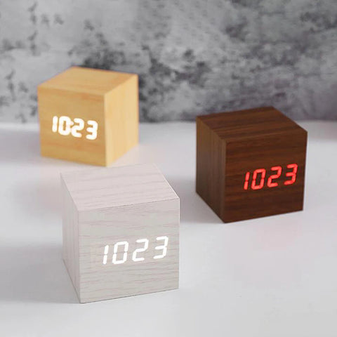 Trendy Digital Wooden Clock