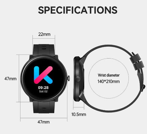 Sports watch with health tracking