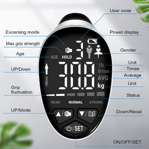 Portable hand grip strength tester