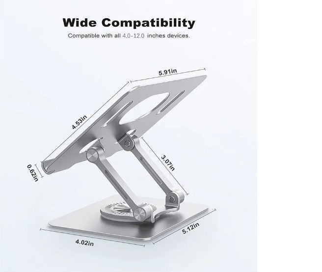 Adjustable tablet stand for comfort