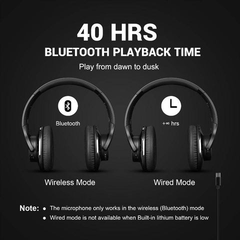 Bluetooth Headphones with Active Noise Cancellation