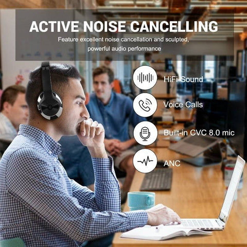 Active Noise Cancelling Wireless Headphones