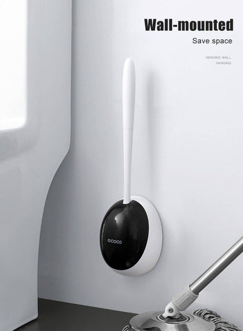Wall-mounted cleaning brush