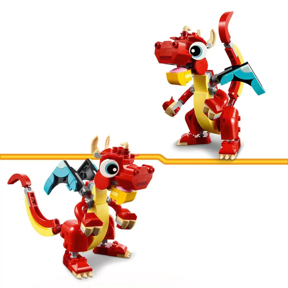 LEGO Creator Dragon rosu 31145, 149 piese - 2 | YEO