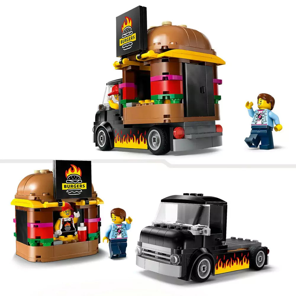 LEGO City Toneta cu burgeri 60404, 194 piese - 2 | YEO