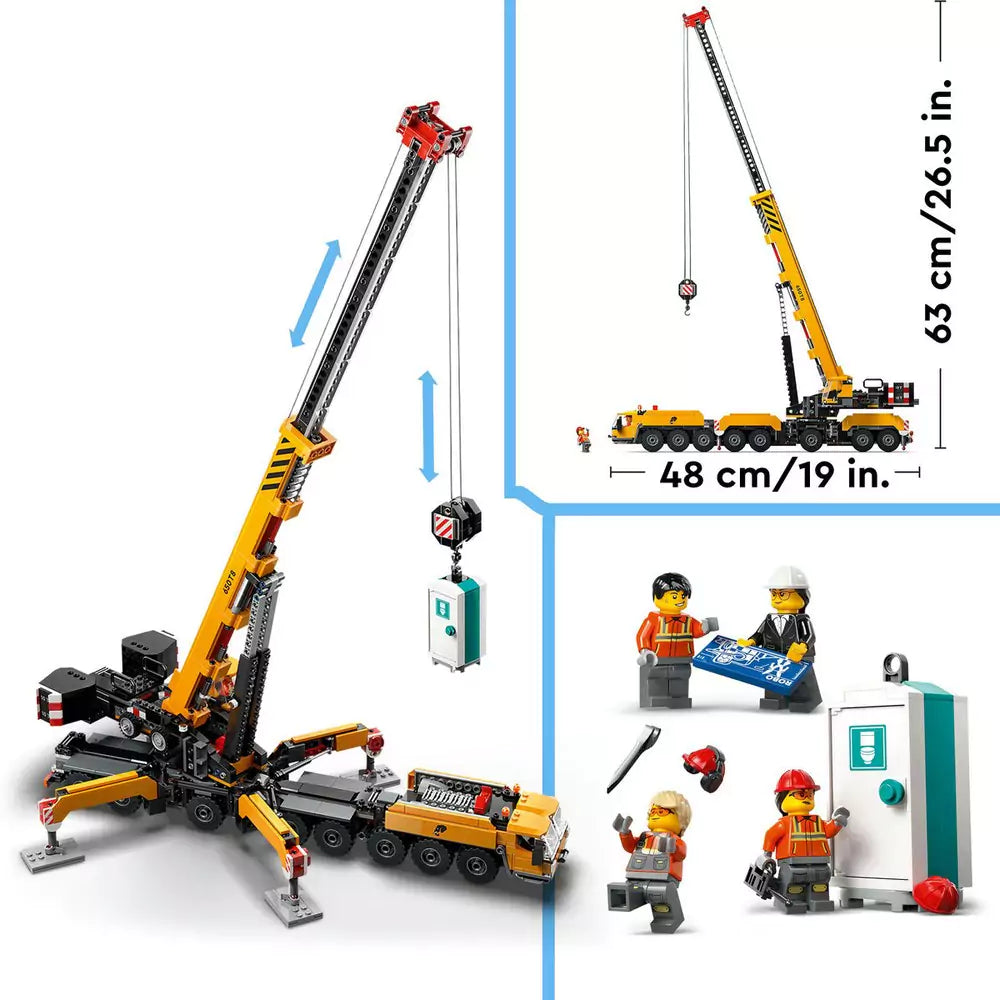 LEGO City Macara mobila galbena de constructii 60409, 1116 piese - 4 | YEO