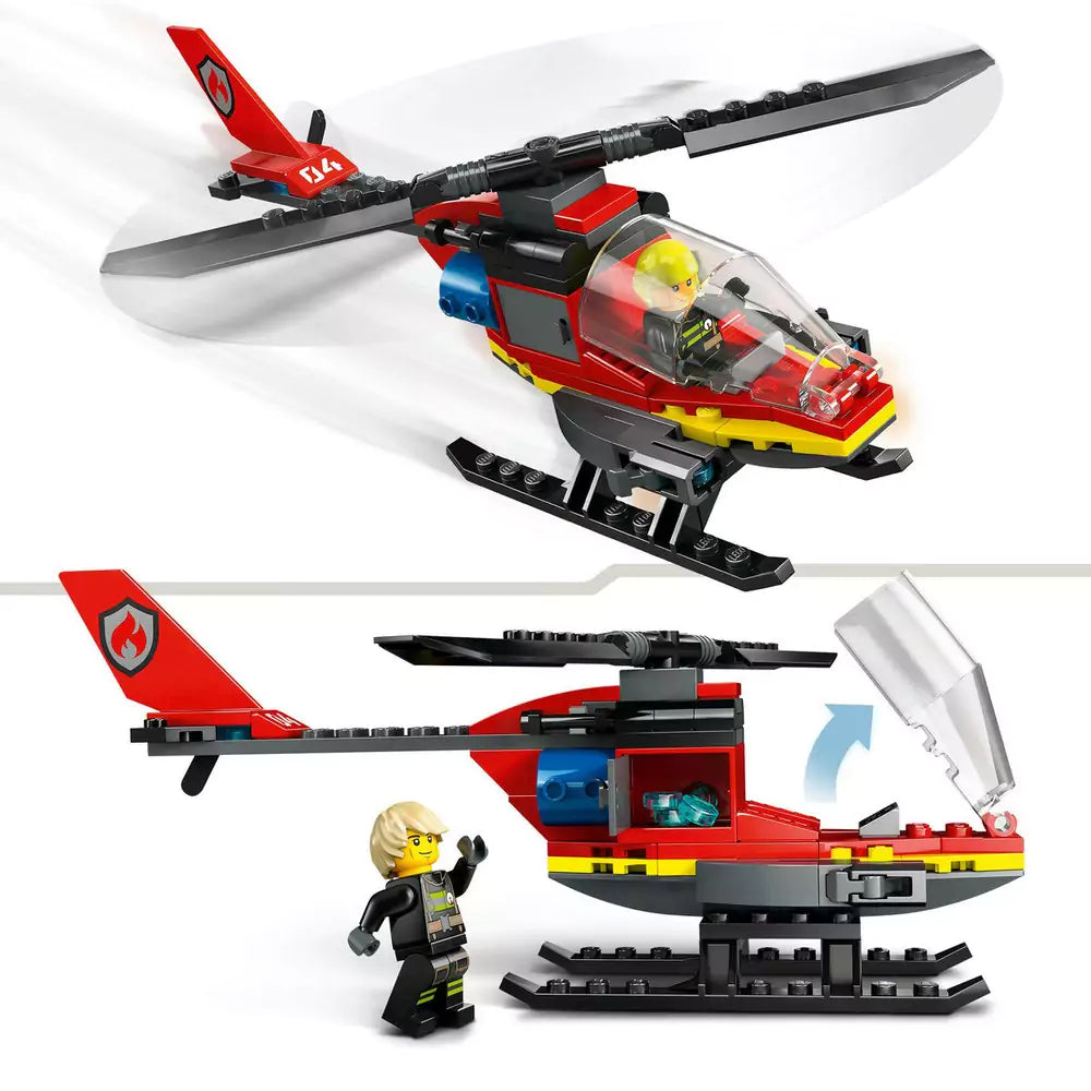LEGO City Elicopter de pompieri 60411, 85 piese - 2 | YEO