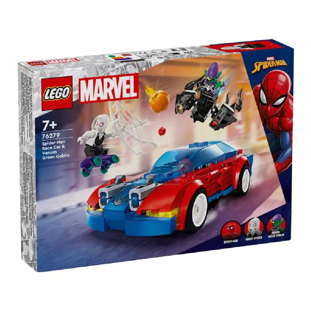 LEGO Marvel Super Heroes -  Masina de curse a Omului Paianjen si Venom Green Goblin 76279, 227 piese
