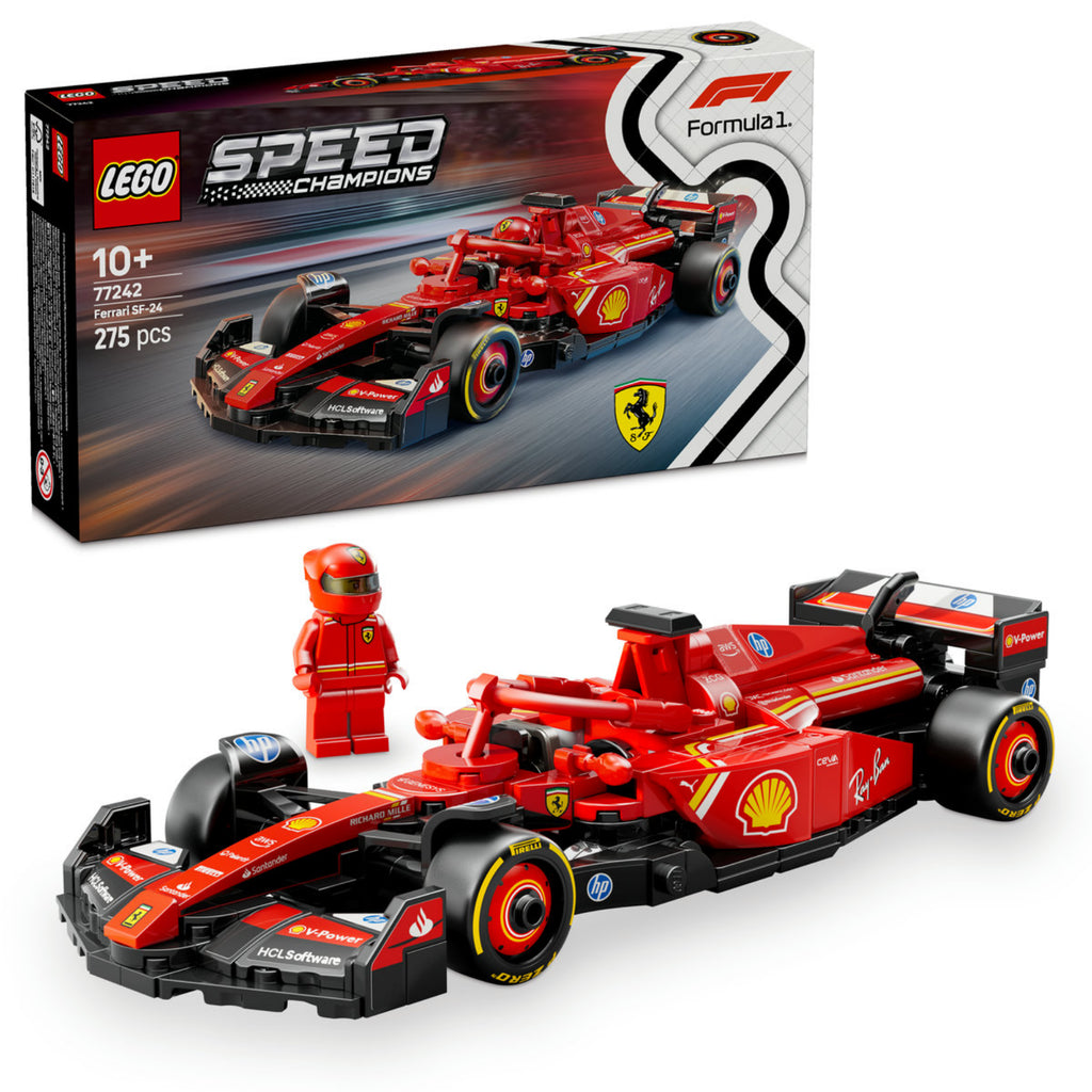 LEGO Speed Champions: Mașina de curse F1 Ferrari SF-24 77242, 275 piese - 1 | YEO