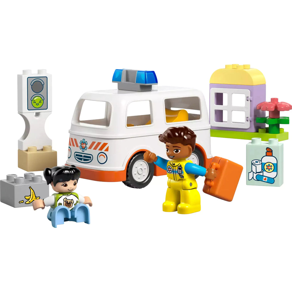 LEGO DUPLO Ambulanta si sofer 10447, 19 piese - 1 | YEO