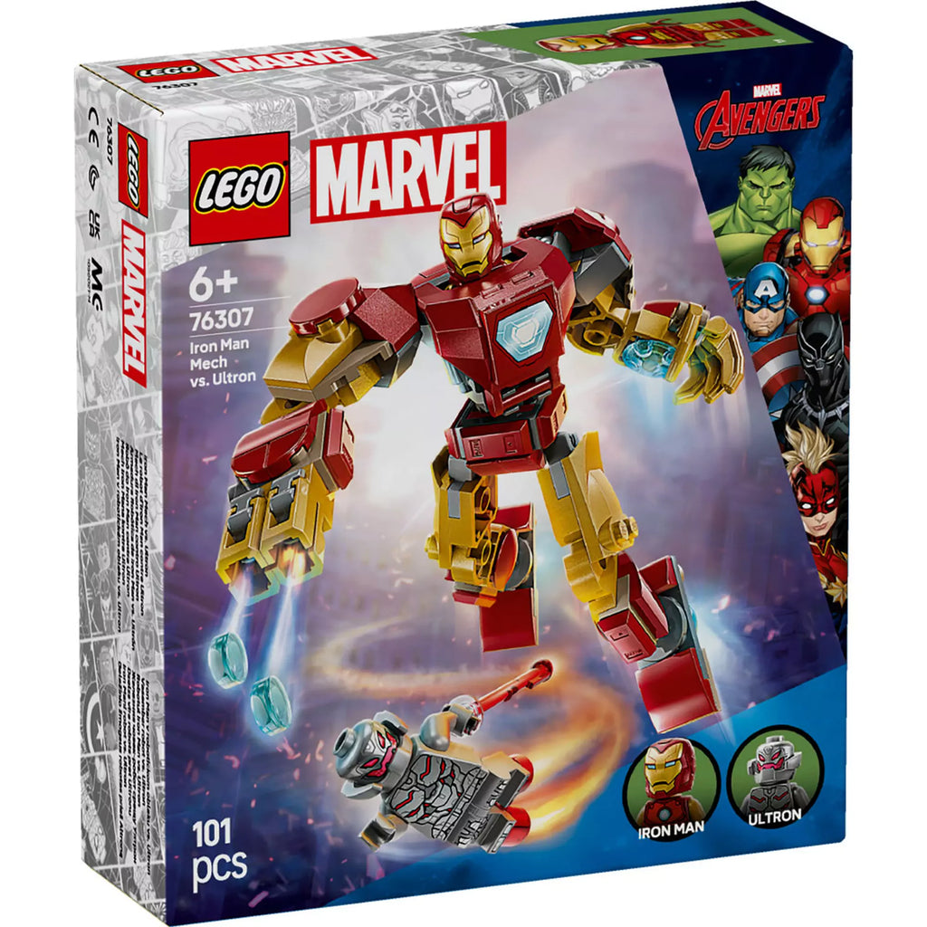 LEGO Marvel Super Heroes Robotul Iron Man vs. Ultron 76307, 101 piese