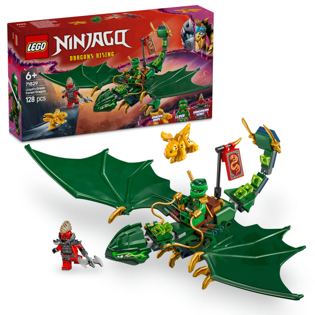 LEGO Ninjago -  Dragonul de Padure al lui Lloyd 71829, 128 piese - 1 | YEO