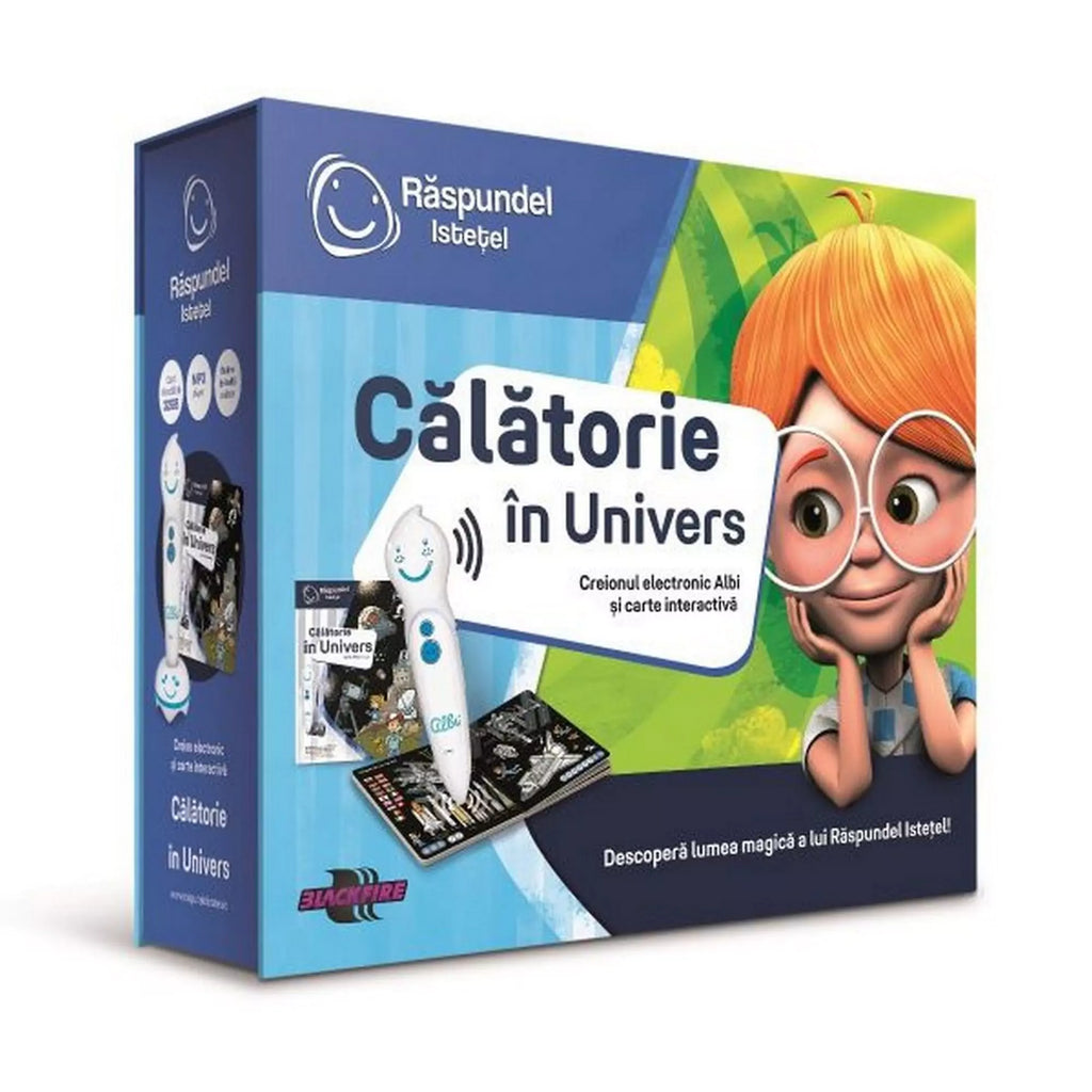 Răspunde Istețel - Set Călătorie în Univers (creion + carte), lb română