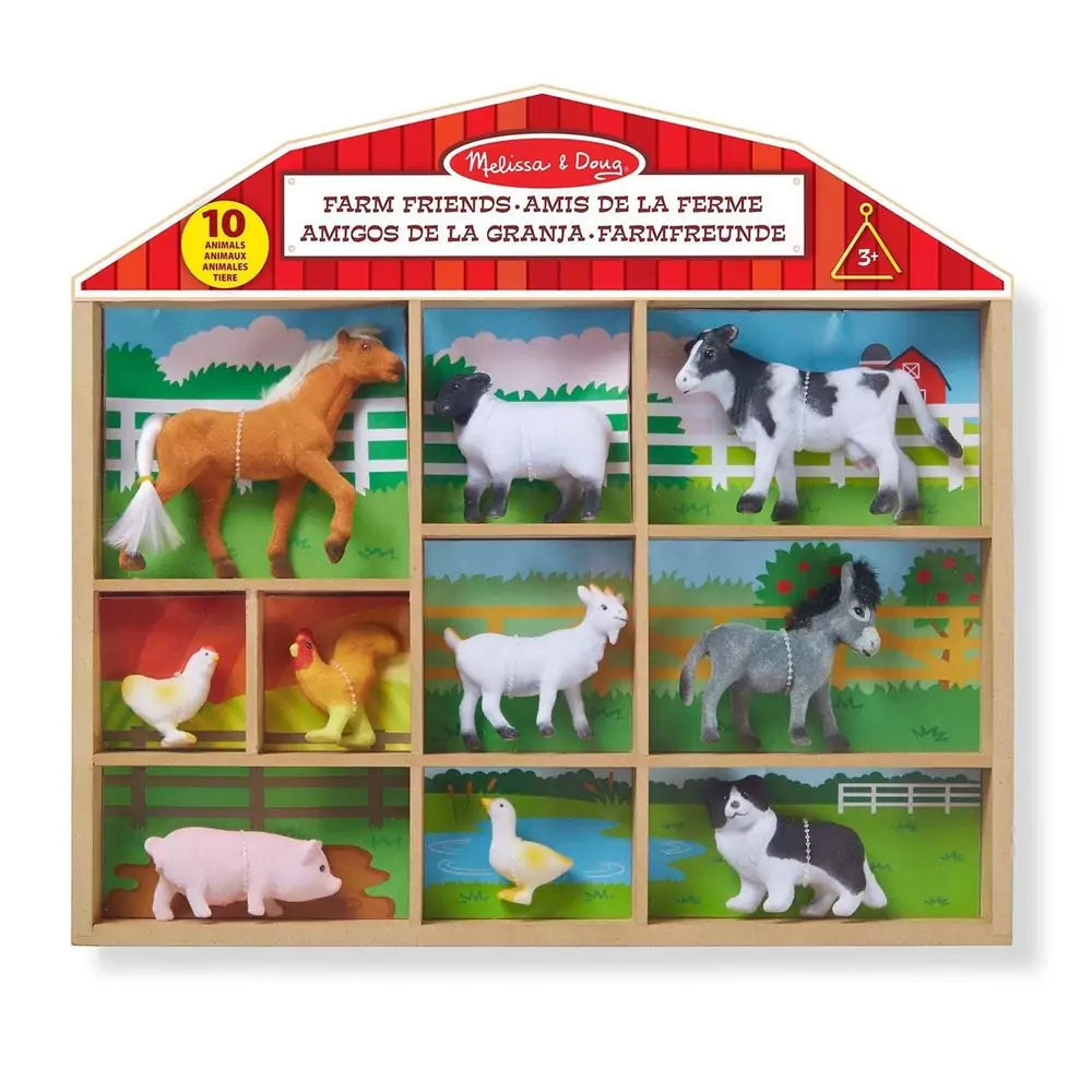 Melissa & Doug Set figurine animale, 10 bucăți
