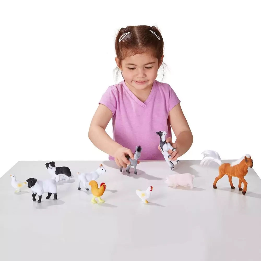 Melissa & Doug Set figurine animale, 10 bucăți - 2 | YEO