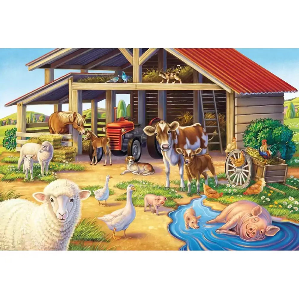 Puzzle Schmidt - Animalele mele preferate, 3 x 48 piese + Cadou: Poster - 2 | YEO