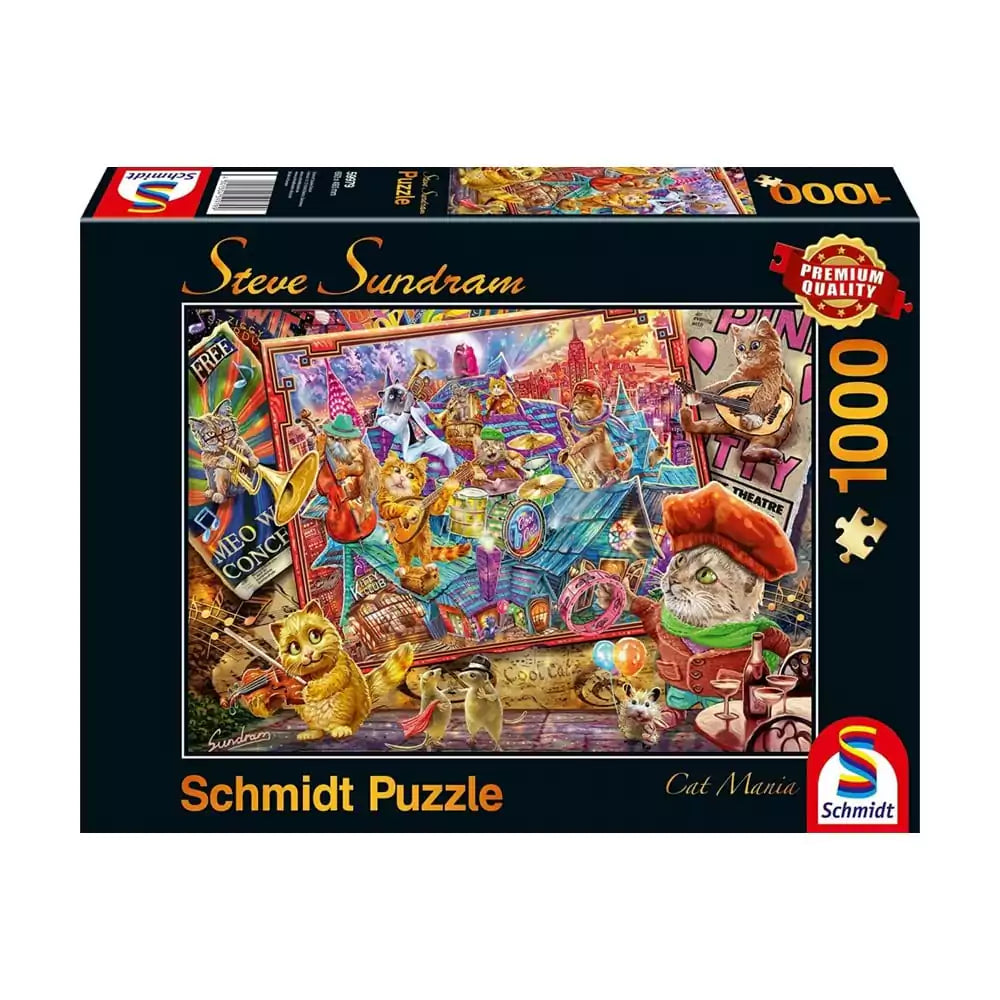 Puzzle Schmidt - Mania pisicilor, 1000 de piese
