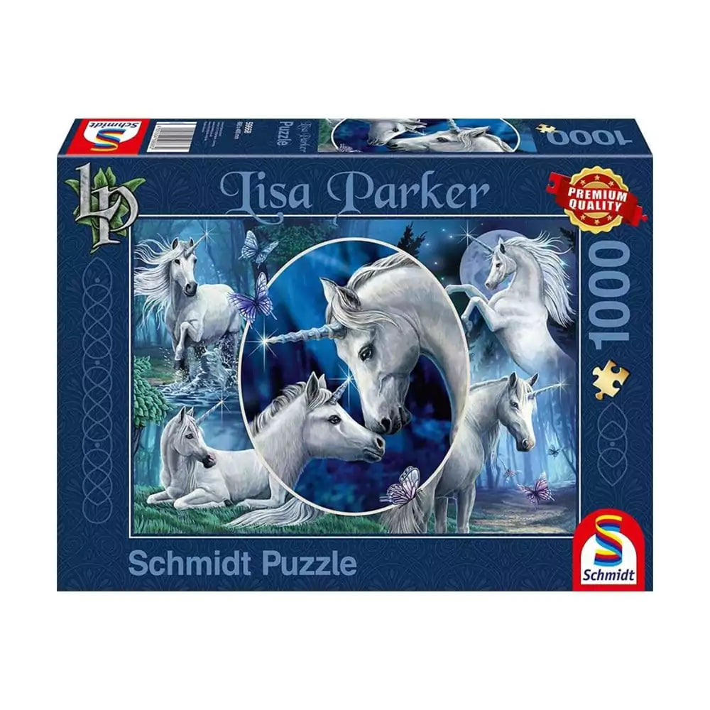 Puzzle Schmidt - Lisa Parker: Unicorni fermecători, 1000 de piese